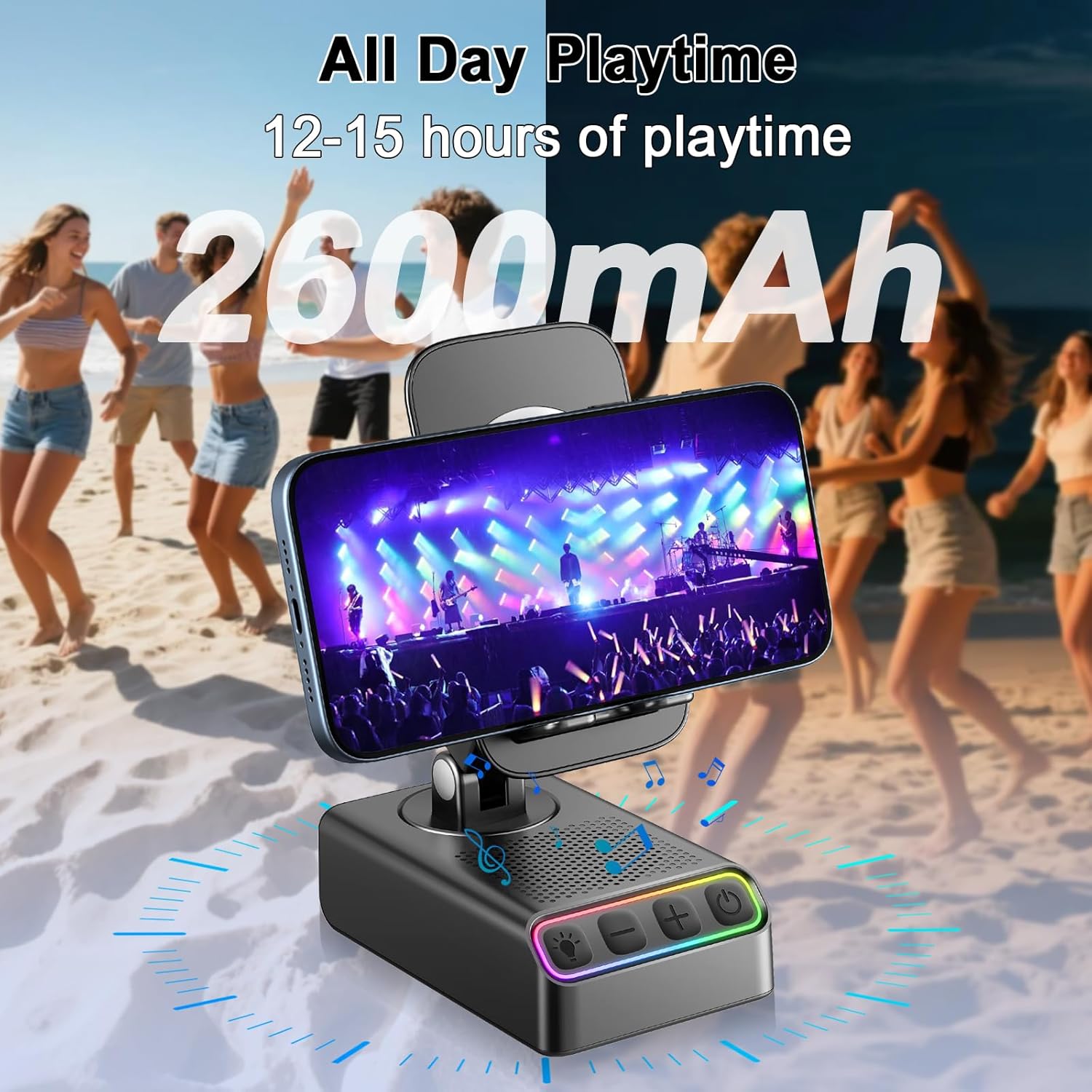 Foldable Phone Stand with Bluetooth Speaker & Smart Motion Sensing Mobile Arcade Ltd