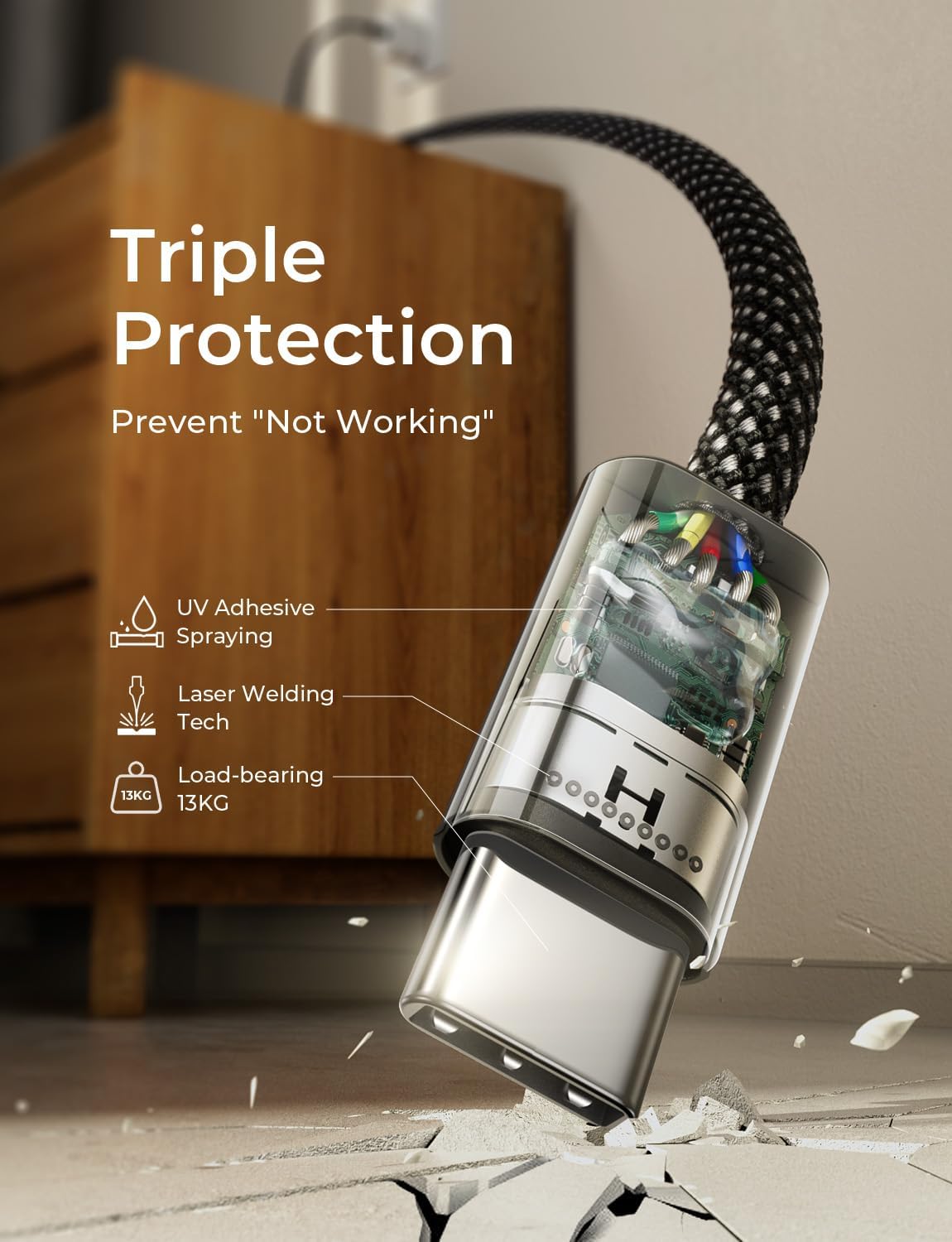 LISEN USB C to USB C Cable 60W Fast Charging, 4-Pack [0.5M-2M] for iPhone 16 Mobile Arcade Ltd