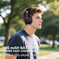 Bluetooth Over-Ear Headphones, 50H Playtime, Bass Mode, Mic, Foldable, Black Mobile Arcade Ltd