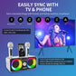 Portable Karaoke Machine with 2 UHF Wireless Mics & Bluetooth Speaker Mobile Arcade Ltd