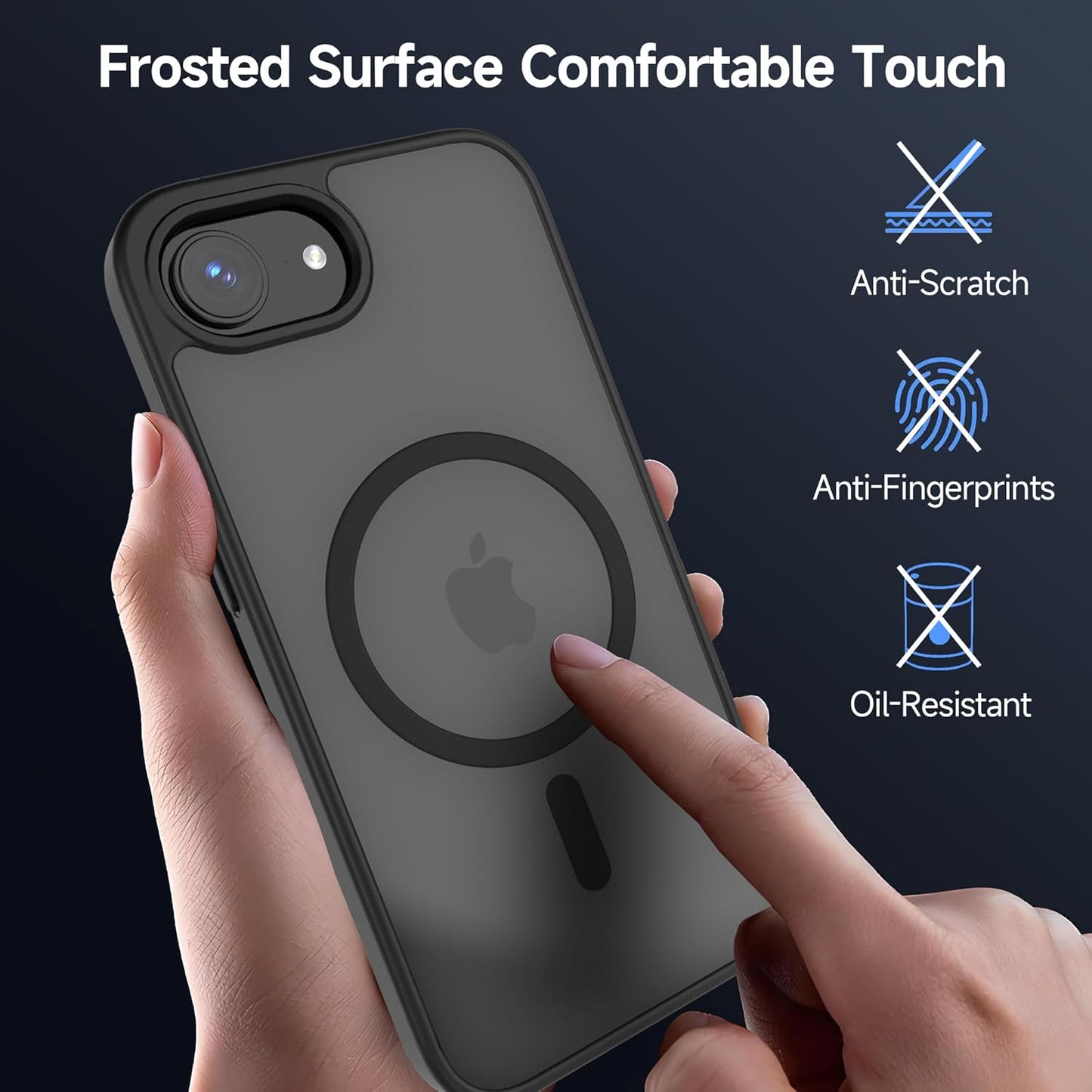 iPhone 16e Case MagSafe Compatible Frosted Shockproof Magnetic Cover 6.1 Mobile Arcade Ltd