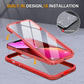 iPhone 13 Case 6.1" Red Full Body with Glass Screen Protector Cover Mobile Arcade Ltd