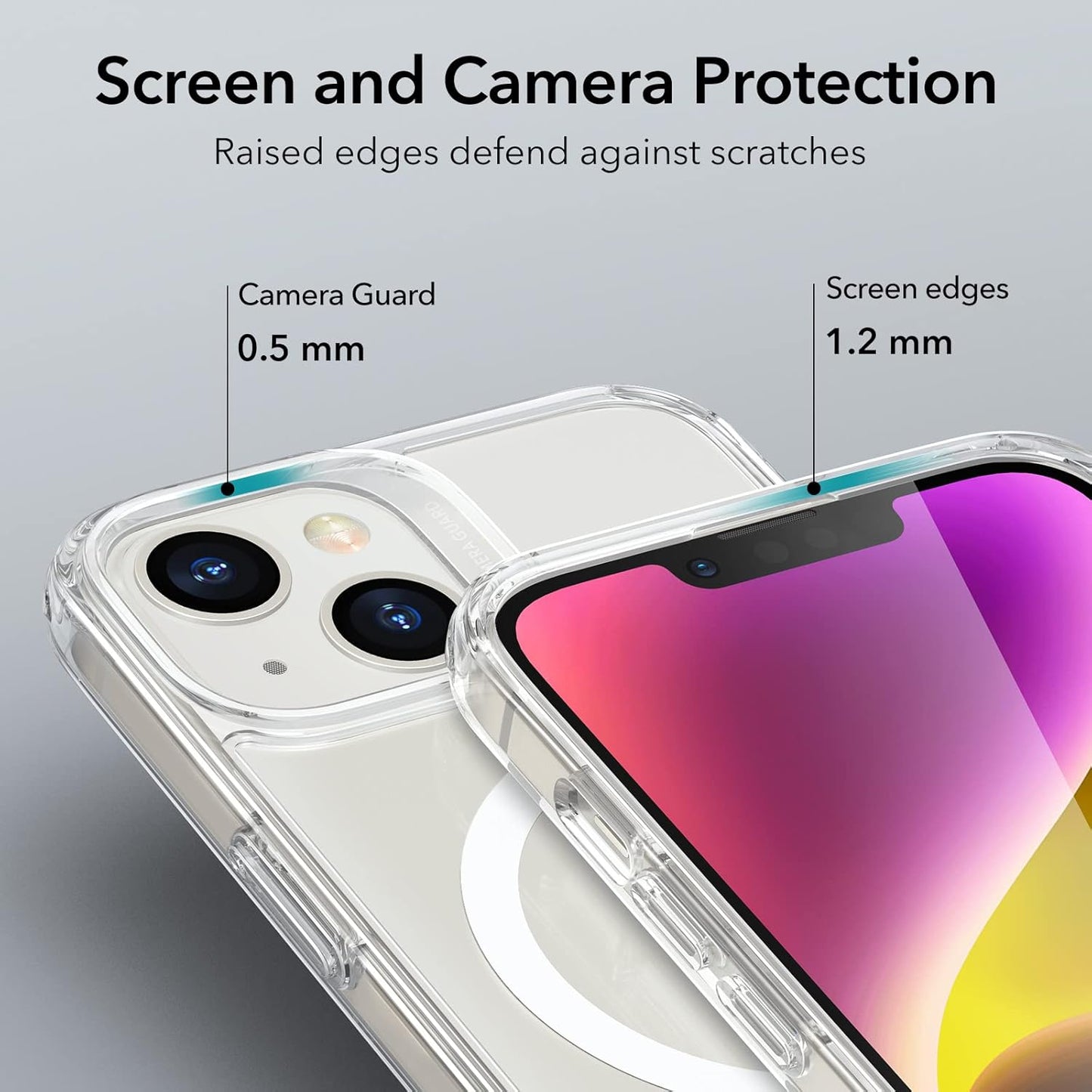 iPhone 14 MagSafe Case Clear HaloLock Shockproof Military Grade Protective Cover Mobile Arcade Ltd