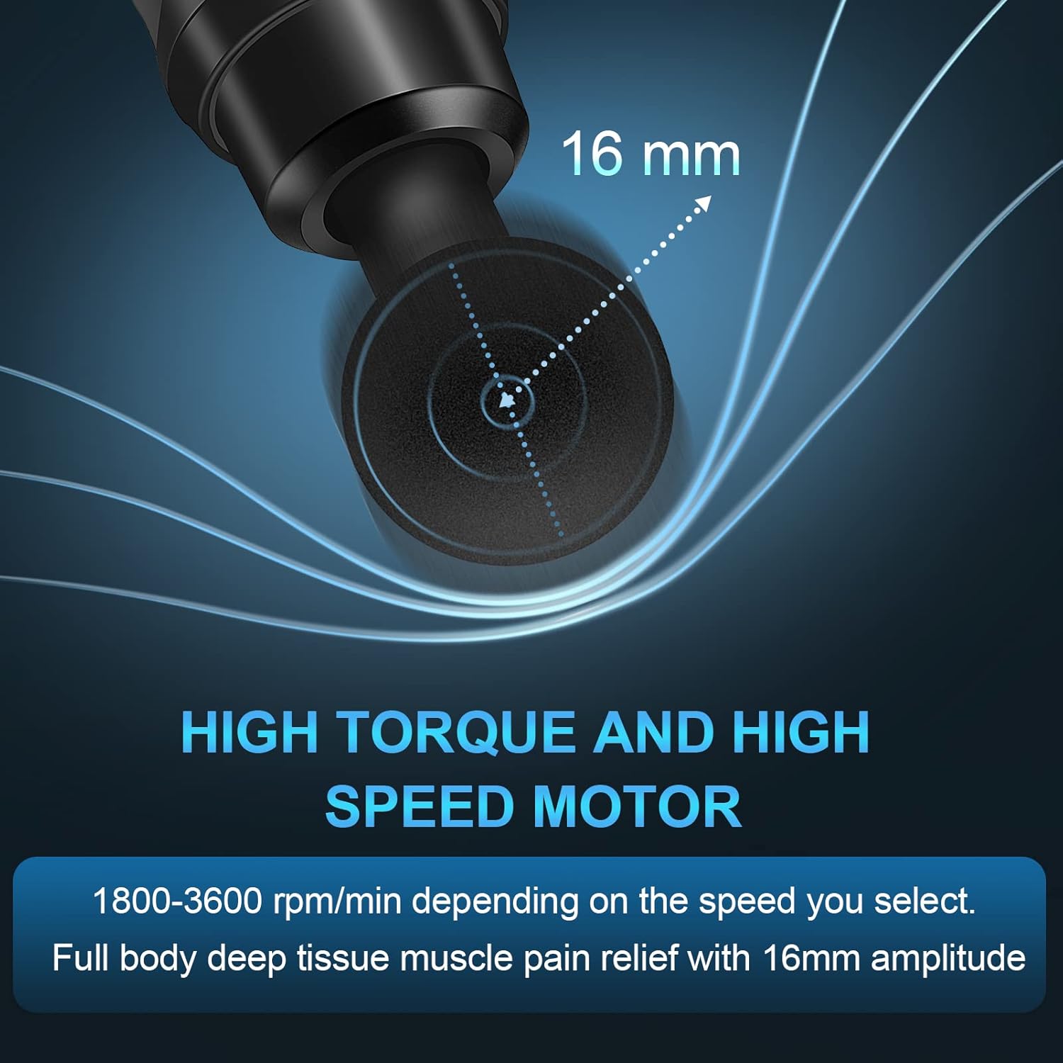 Deep Tissue Massage Gun – 30-Speed Muscle Massager with LCD & 10 Heads (Black) Mobile Arcade Ltd