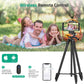 Lightweight 55-Inch/135cm Tripod Stand with Remote, Phone Clip & Carry Bag Mobile Arcade Ltd
