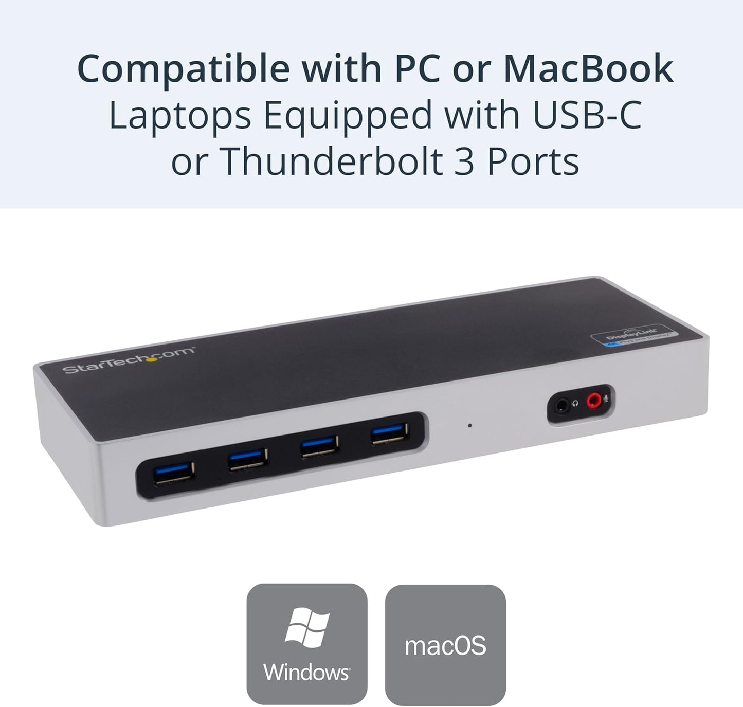 Dual 4K Docking Station – USB-C & USB-A, HDMI/DP, 6 USB Ports, Mac & Windows Mobile Arcade Ltd