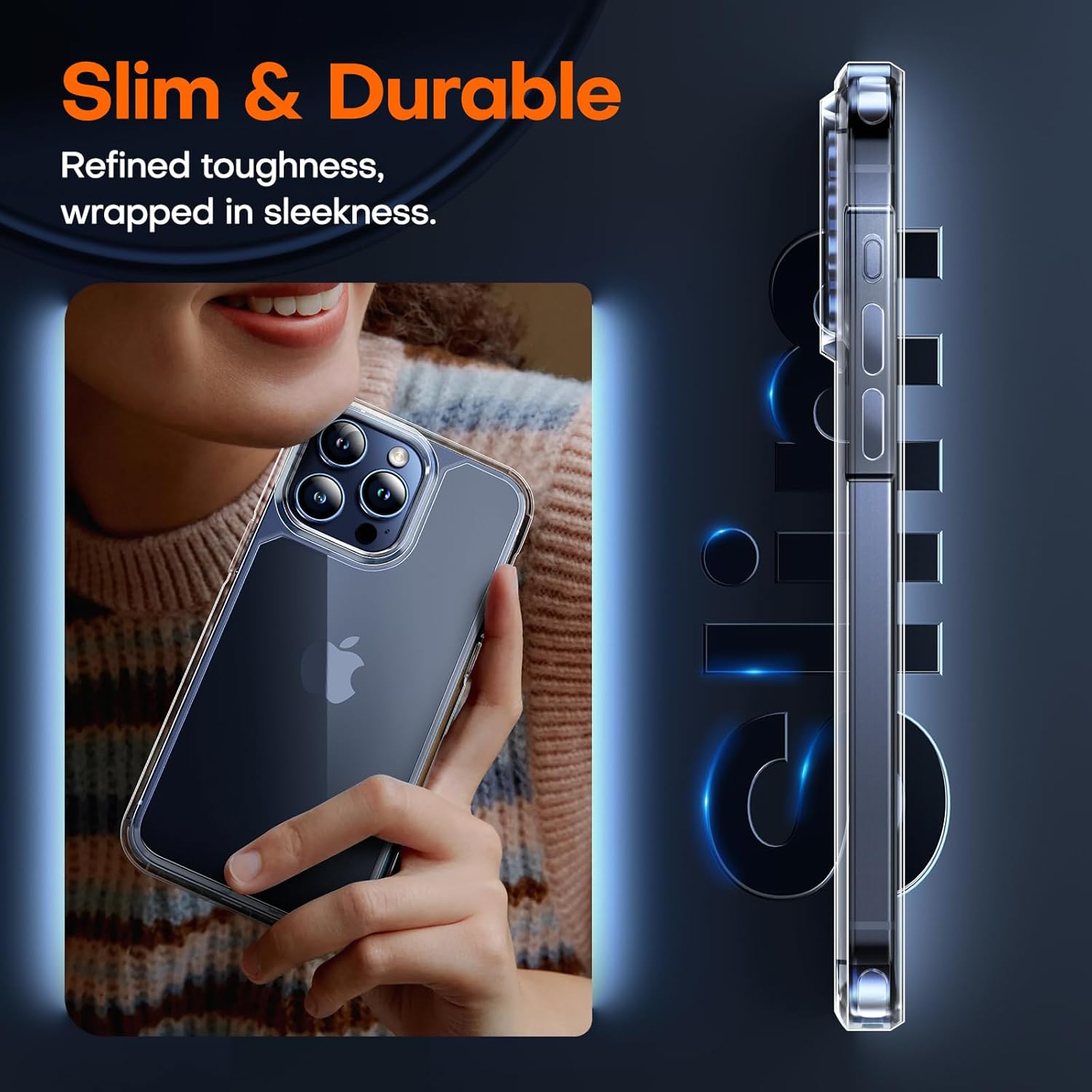 iPhone 15 Pro Max Case + 2X Screen Protectors Shockproof 12FT Clear Cover Mobile Arcade Ltd