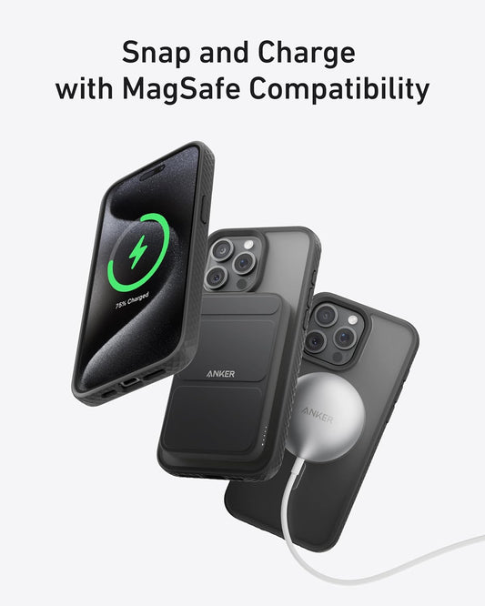 iPhone 15 MagSafe Case Black Magnetic Slim Scratch-Resistant Protective Cover Mobile Arcade Ltd