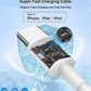 Pack Super Fast Charger Cable [2M] USB A/C for iPhone 16 & Samsung S25 MobileArcadeLtd