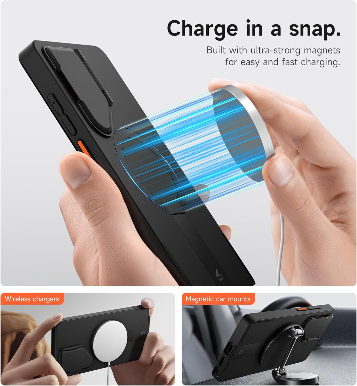 Galaxy S25 Ultra Case Black Kickstand Camera Cover Shockproof Slim Protective Mobile Arcade Ltd