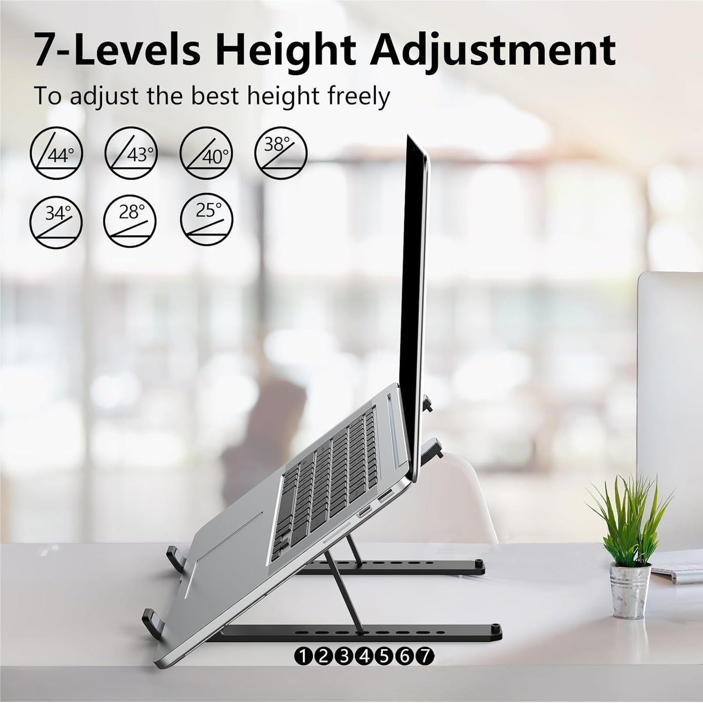 Adjustable Foldable Laptop Stand for 10-15.6" Laptops  Portable & Ventilated Mobile Arcade Ltd