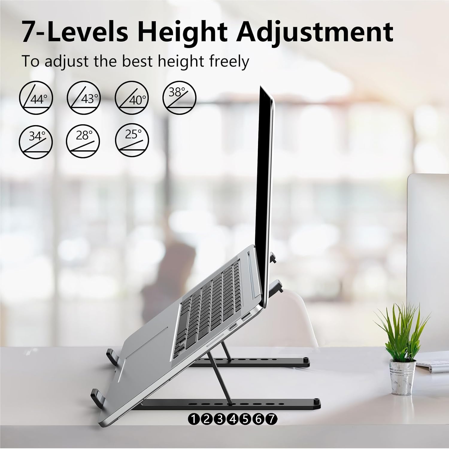 Adjustable Foldable Laptop Stand for 10-15.6" Laptops  Portable & Ventilated Mobile Arcade Ltd