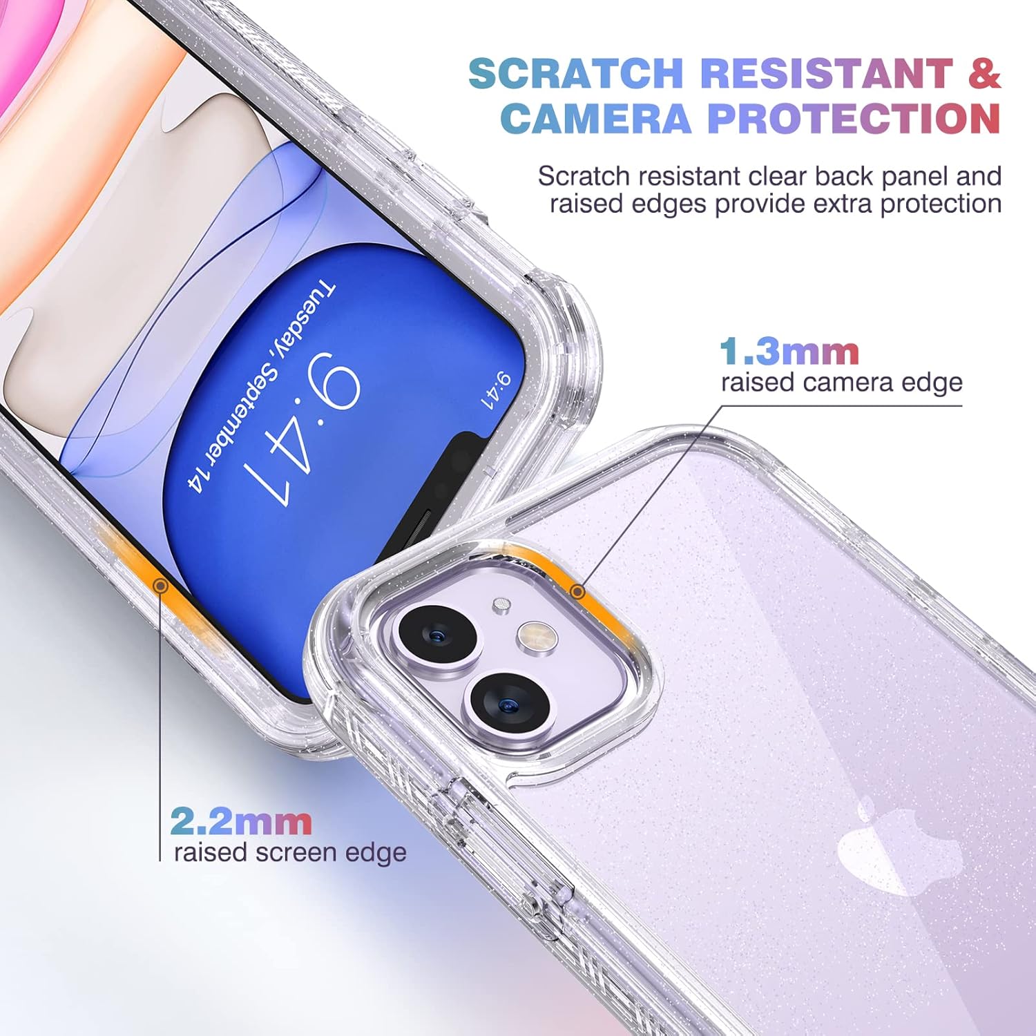iPhone 11 Rugged Case Clear Full Body with Built-in Screen Protector TPU Cover Mobile Arcade Ltd