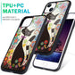 iPhone 13 Case Cute Colorful Cat Design Soft Bumper Hard Back Cover 6.1" Mobile Arcade Ltd