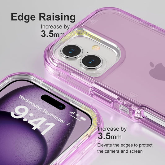 iPhone 16 Case Crystal Purple Heavy Duty Shockproof Dual Layer Clear Cover Mobile Arcade Ltd
