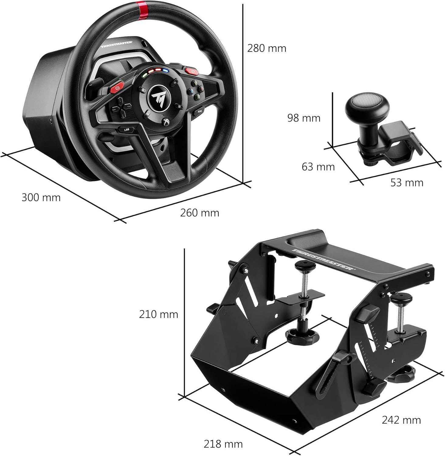 T128 SimTask Pack – Accessory Kit for Racing Wheel, Xbox & PC Compatible Mobile Arcade Ltd