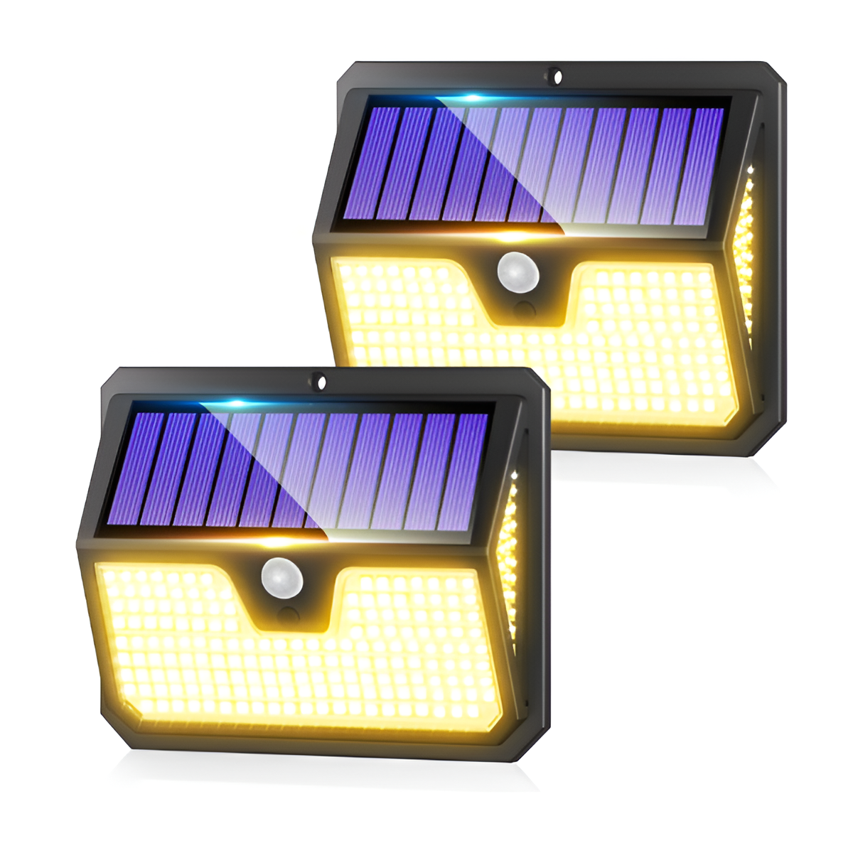 238 LED Outdoor Solar Lights 4 Pack | Motion Sensor Wall Lights IP65 Waterproof Mobile Arcade Ltd