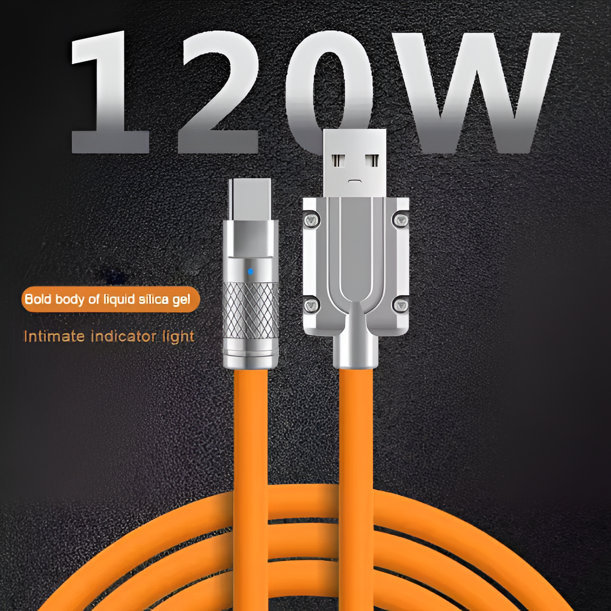 3PCS 120W Type-C Fast Charging Cables – Liquid Silicone USB Data Wires Set Mobile Arcade Ltd