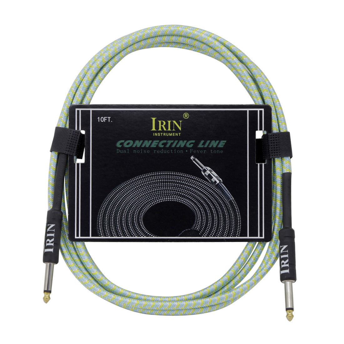 IRIN Guitar Instrument Cable – High-Shielding Jack Lead 3m/6m/10m, Multi-Colour Mobile Arcade Ltd