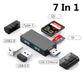 Elough 7-in-1 USB 3.0 Card Reader Type-C OTG Adapter for Micro SD TF USB Drive