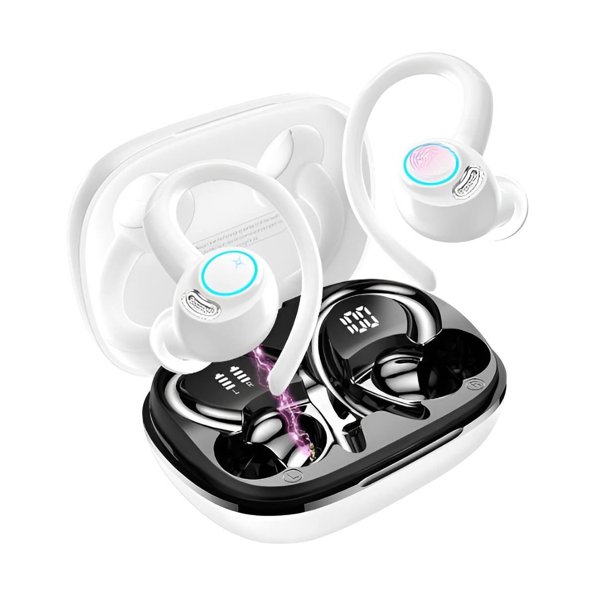 Jesebang Bluetooth 5.3 Wireless Earbuds with ENC Mic & 40H Playtime - Black Mobile Arcade Ltd
