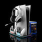RGB Cooling Station with Charger & Headset Stand for PS5/Slim Digital/Disc
