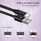 USB C Charger Cable | Fast Charging Braided USB A to USB-C Lead for Samsung & Pixel Mobile Arcade Ltd