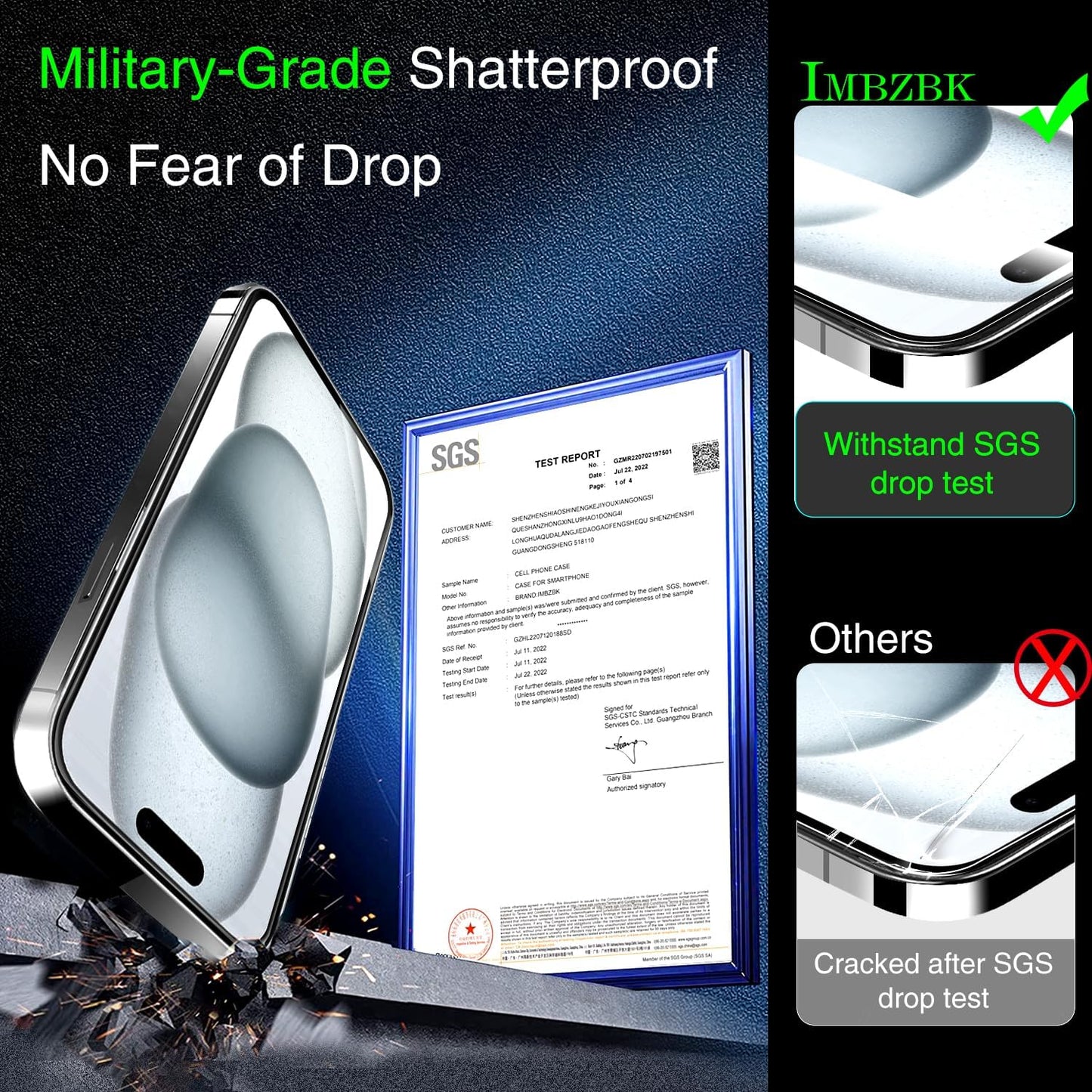 3-Pack Tempered Glass Screen & Camera Protector for iPhone 15, Full Coverage Mobile Arcade Ltd