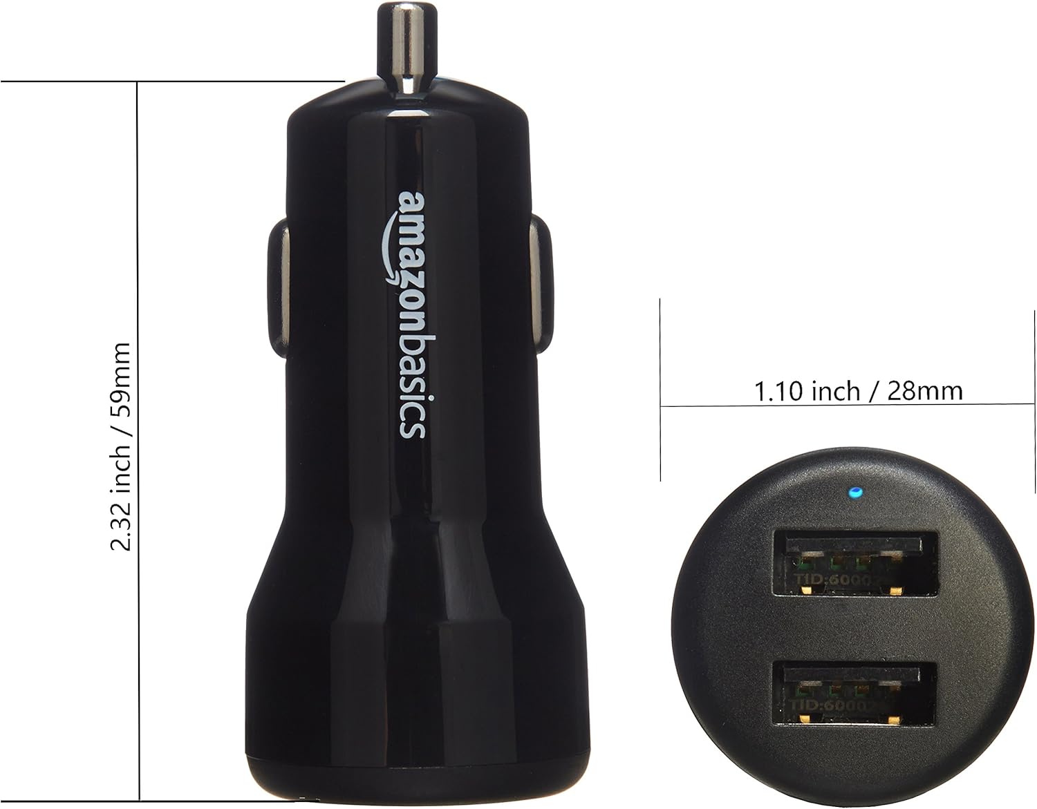 INIU 60W USB Car Charger – 12V Fast Charge Adapter + 1m 100W USB-C Cable Mobile Arcade Ltd