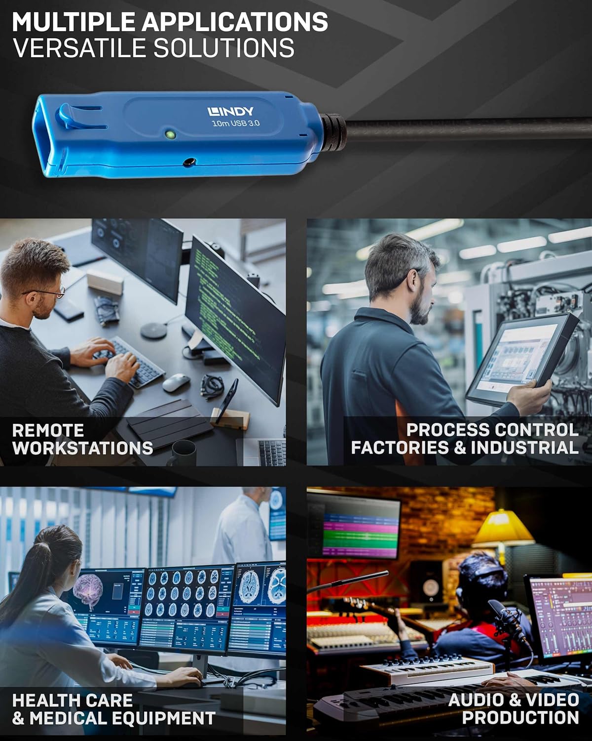 10m USB 3.0 Active Extension Cable – Repeater, 5Gbps, Long-Distance USB Cord Mobile Arcade Ltd