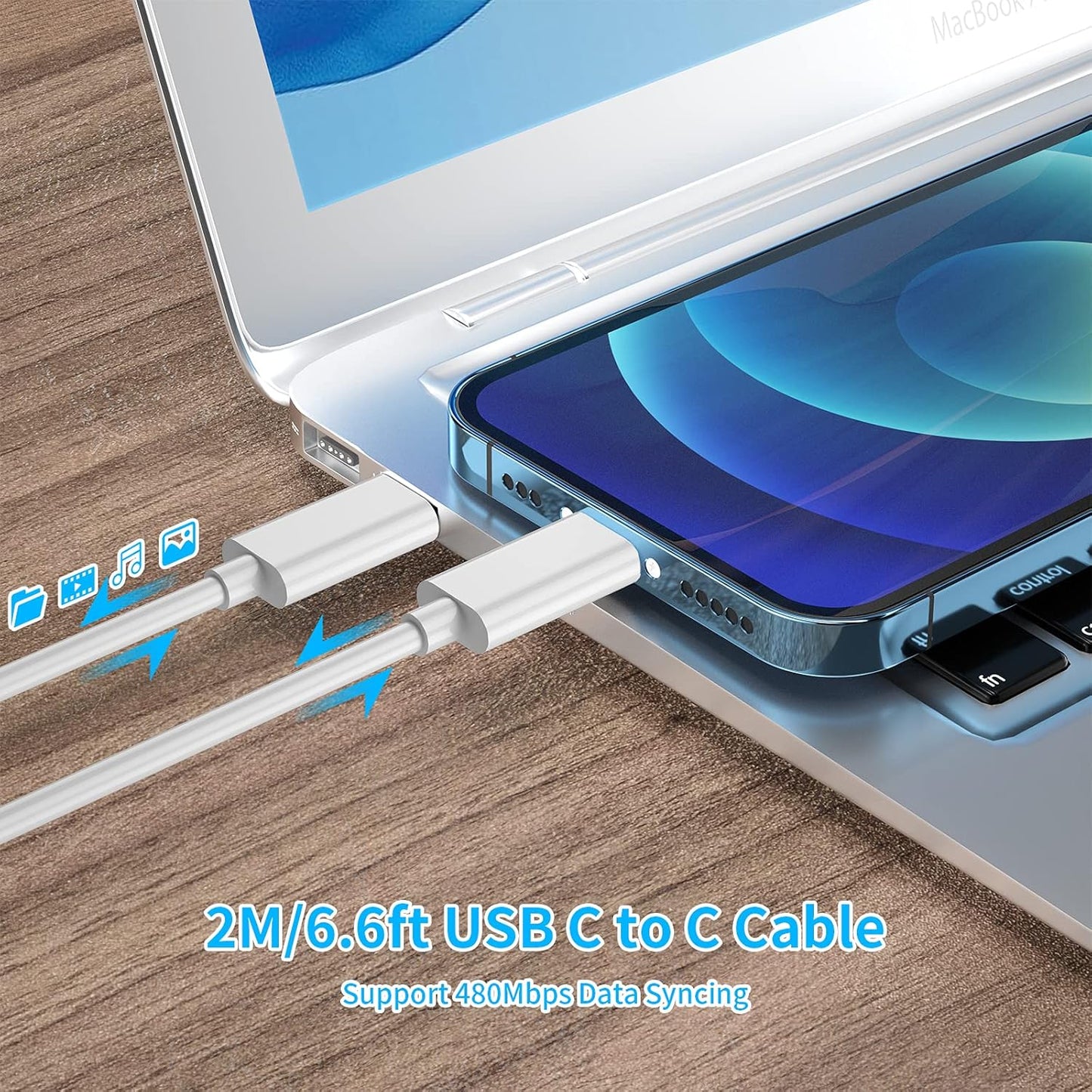 Tearplex 106W USB-C Fast Charger with 2M Cable for MacBook & USB-C Devices Mobile Arcade Ltd