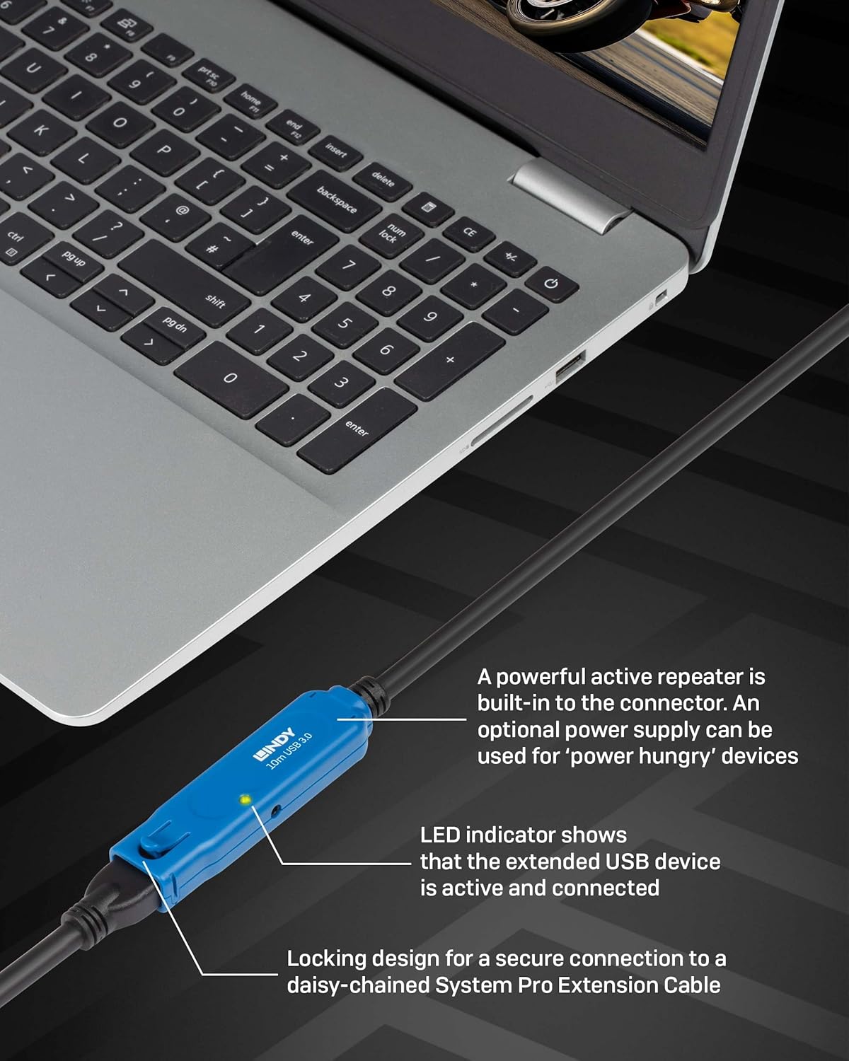 10m USB 3.0 Active Extension Cable – Repeater, 5Gbps, Long-Distance USB Cord Mobile Arcade Ltd