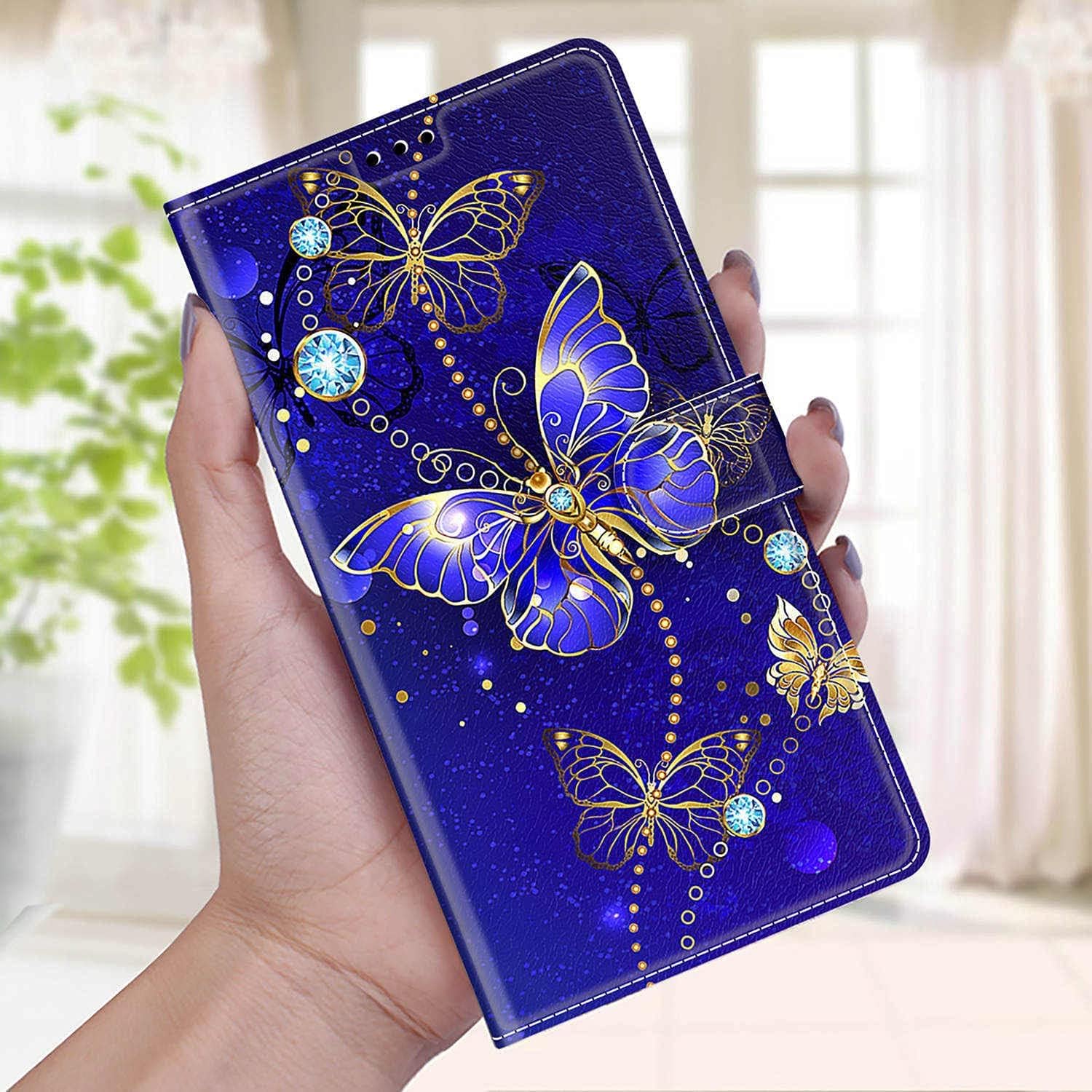 iPhone 15 Wallet Case Butterfly PU Leather Flip Cover Card Holder Stand Mobile Arcade Ltd