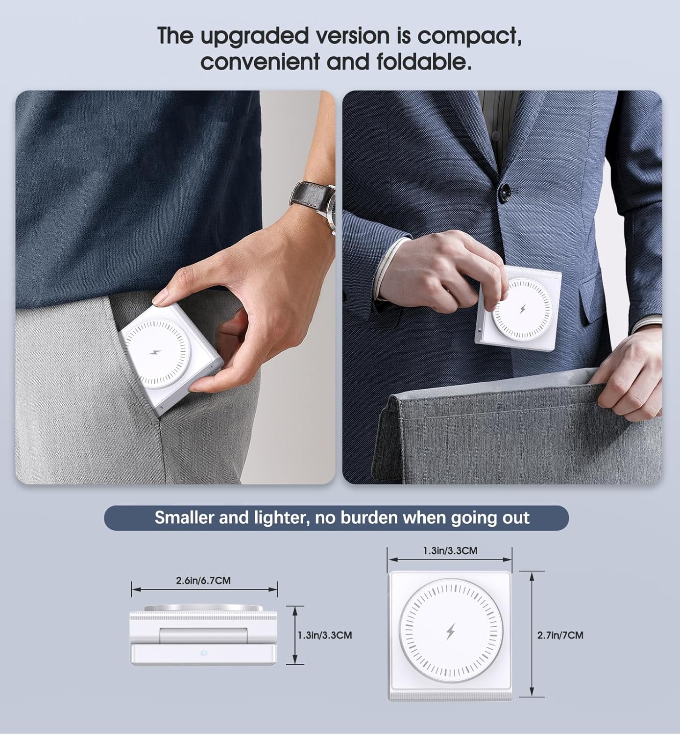 3 in 1 Wireless Charging Station Foldable Magnetic Fast Charger Stand 15W Mobile Arcade Ltd