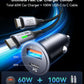 INIU 60W Car Charger – USB Cigarette Lighter Adapter + 1m 100W USB-C Cable Mobile Arcade Ltd