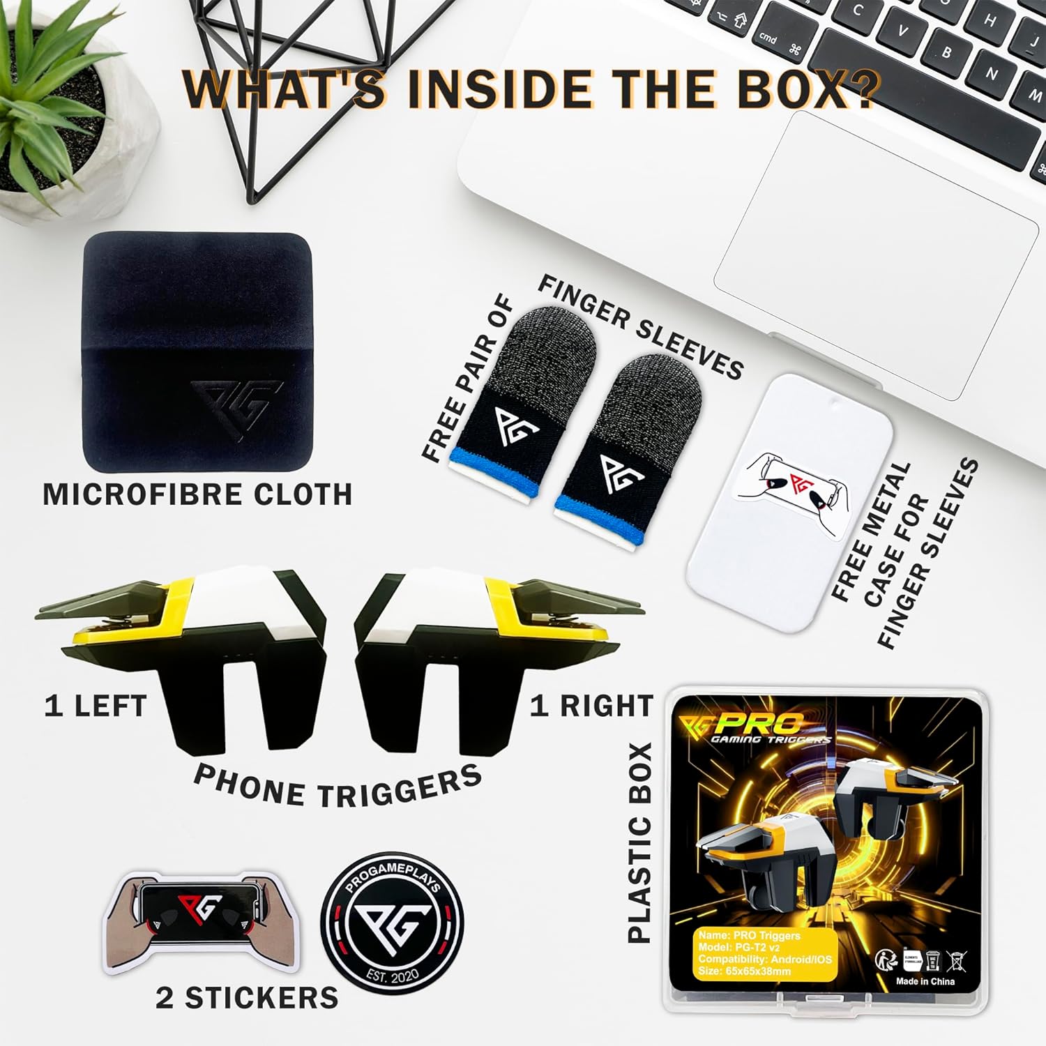 Progameplays PRO-T1 Gaming Triggers – L1 R1 Mobile Controller iOS Android Mobile Arcade Ltd