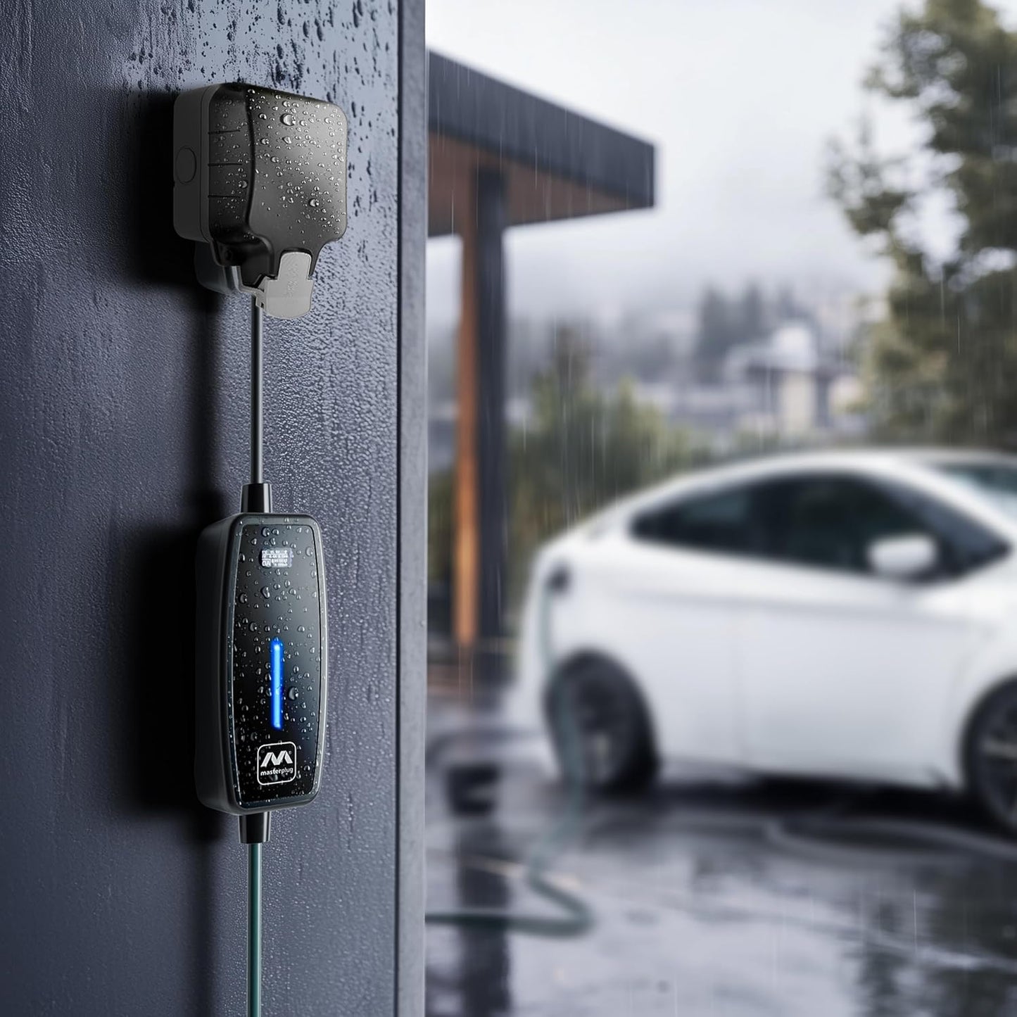 Masterplug EV Charger Cable 5m | UK 3-Pin to Type 2 | 2.4kW Mode 2 Mobile Arcade Ltd