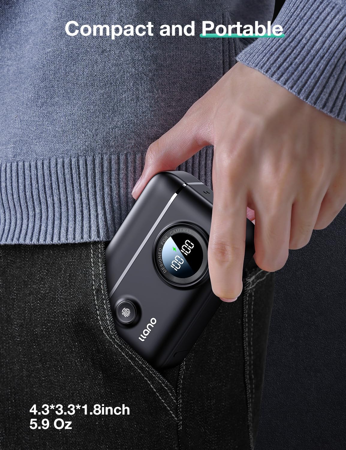 LP-E6NH LP-E6P Battery 18W Fast Charger for Canon EOS R5/R6 Mark II, 5D, 7D Mobile Arcade Ltd