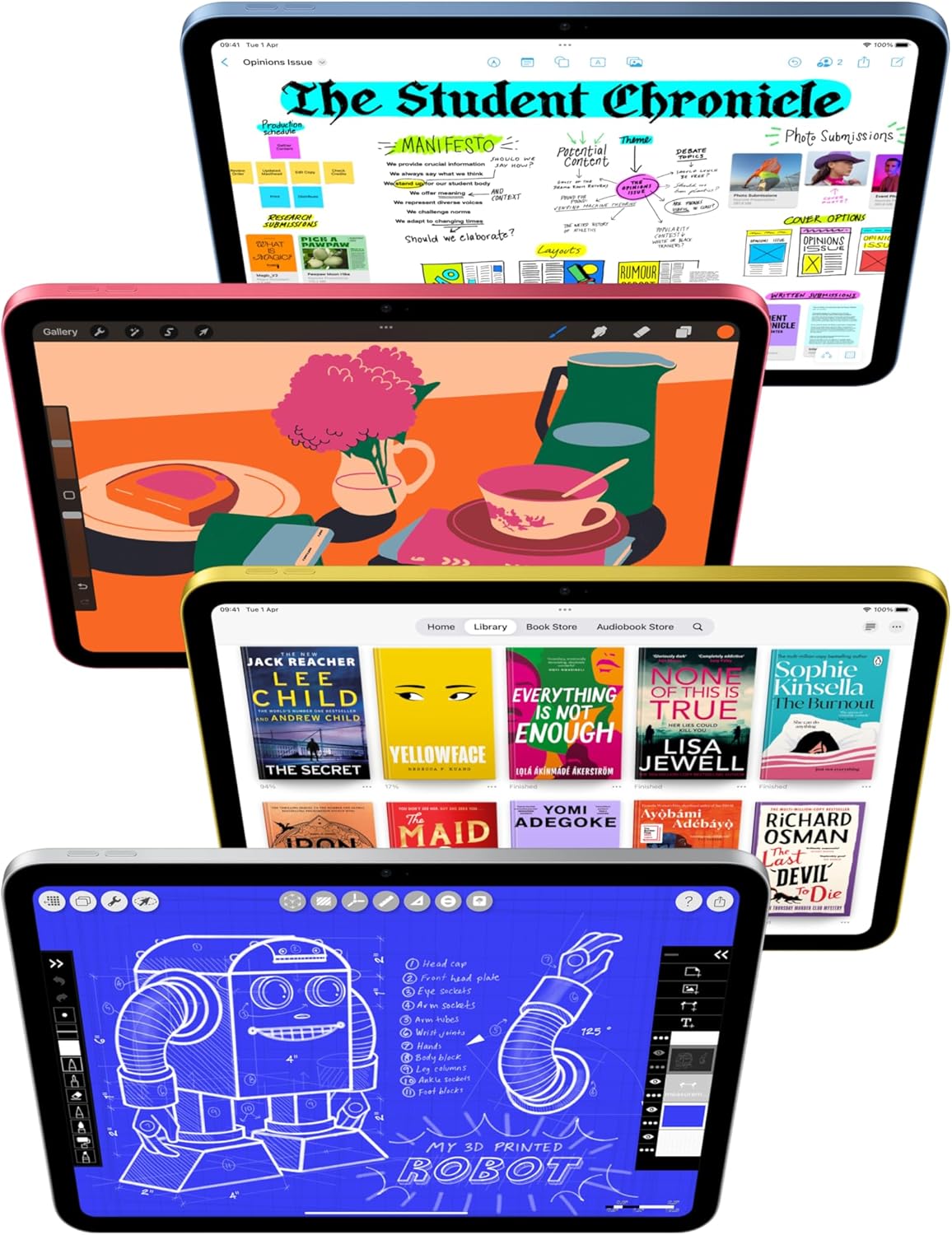 Apple iPad 11" (2025) A16, Liquid Retina, 128GB/256GB, Wi-Fi + 5G, Yellow Mobile Arcade Ltd