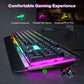 TECKNET RGB Wired Gaming Keyboard UK Layout – 105 Keys, Metal Panel Mobile Arcade Ltd