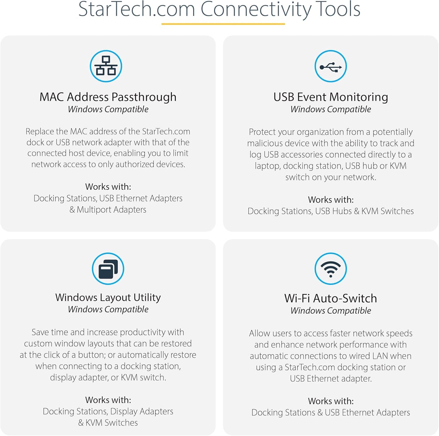 Triple Monitor USB-C Dock – 3x 4K HDMI/DP, 100W PD, 5 USB Ports, Mac/Windows Mobile Arcade Ltd