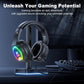 PG4 Wired Gaming Headset with Mic, LED, Surround Sound – PC/PS5/PS4/Switch Mobile Arcade Ltd
