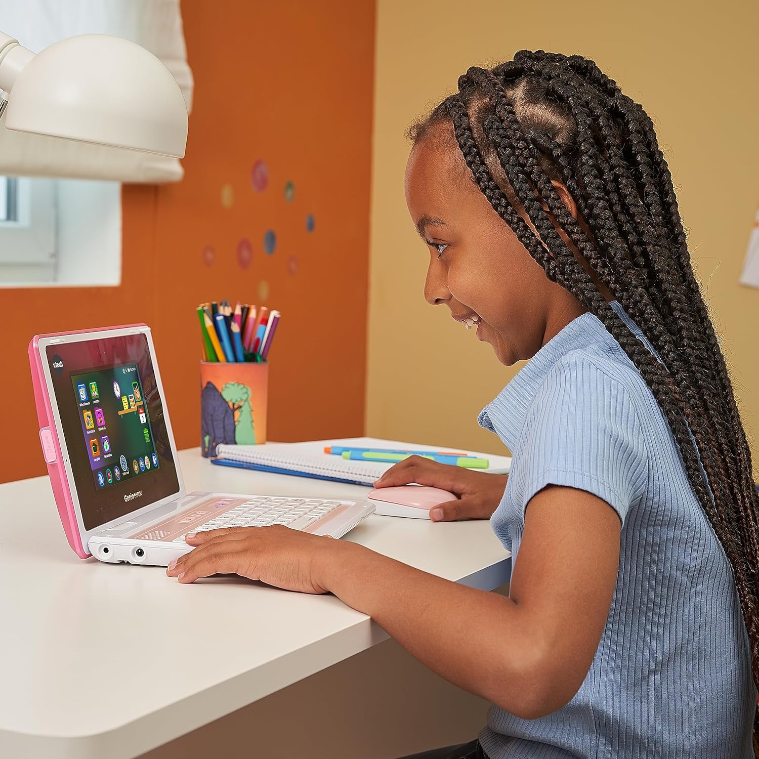 VTech Genio Learning Laptop XL Pink – 7" Kids Laptop with Games & Wi-Fi Mobile Arcade Ltd