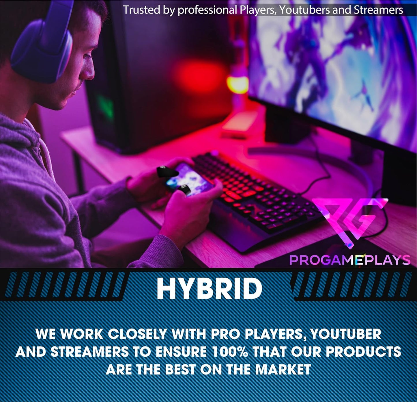 Progameplays Gaming Finger Sleeves 3 Pairs – Carbon Silver Fibre – Standard Mobile Arcade Ltd