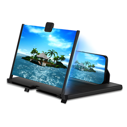 12/14 Inch 3D HD Foldable Phone Screen Magnifier – Portable Blu-ray Projector