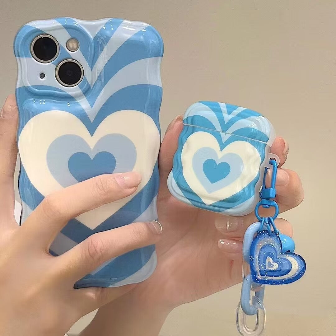 Blue Love Earphone Cover Pendants Soft Shell Mobile Arcade Ltd