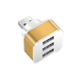 3-Port USB 2.0 Adapter Hub Multi Interface Extender for Car & Laptop Devices Mobile Arcade Ltd