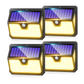 238 LED Outdoor Solar Lights 4 Pack | Motion Sensor Wall Lights IP65 Waterproof Mobile Arcade Ltd