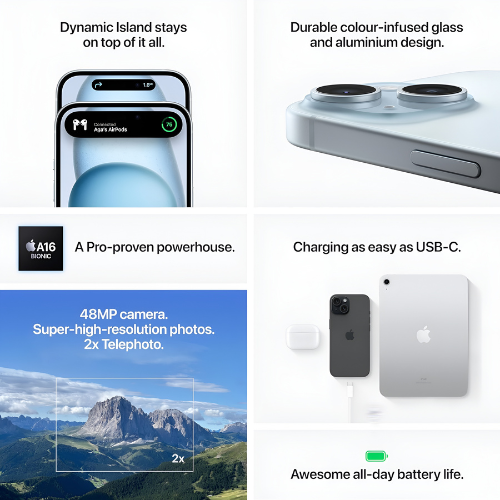 Apple iPhone 15 128GB Black Mobile Arcade Ltd