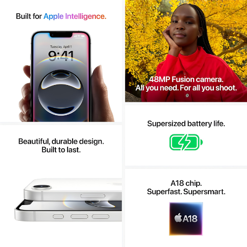 Apple iPhone 16e 128GB White Mobile Arcade Ltd